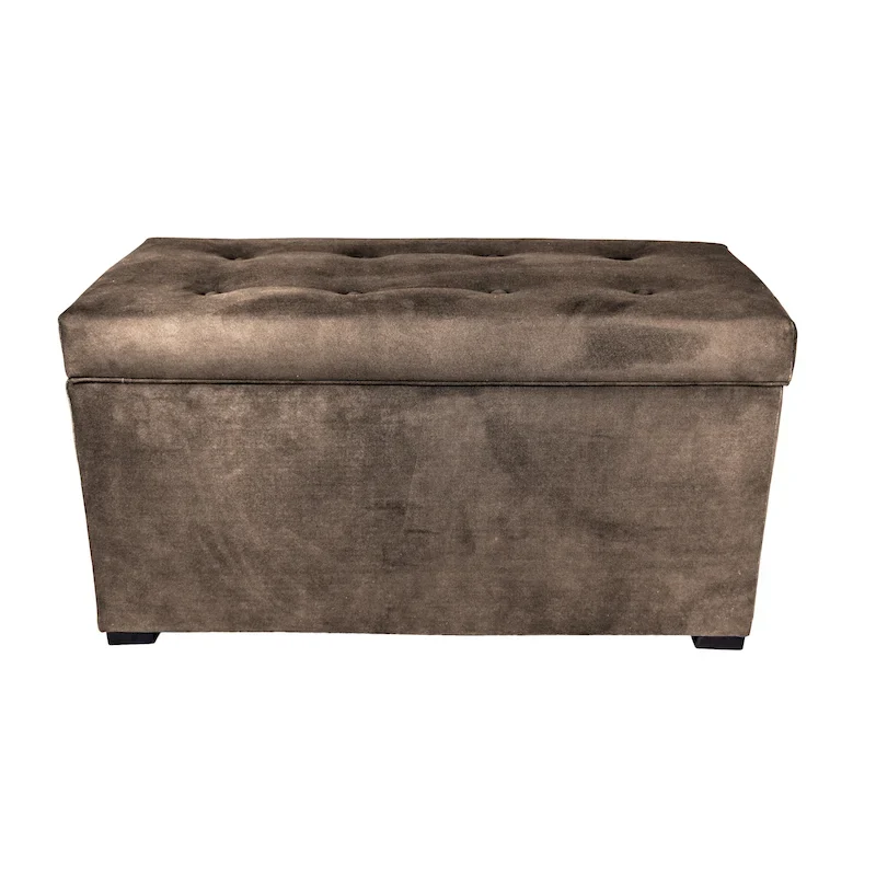 MJL Furniture Angela 8-button Tufted Obsession Storage Trunk Bench