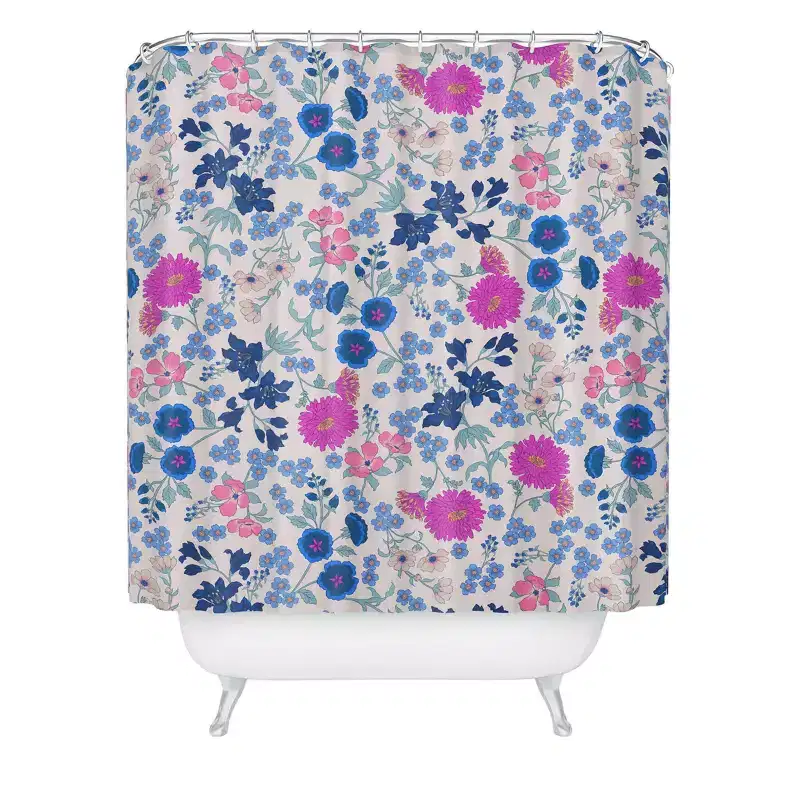 Deny Designs Schatzi Brown Audrey Floral Magenta Shower Curtain