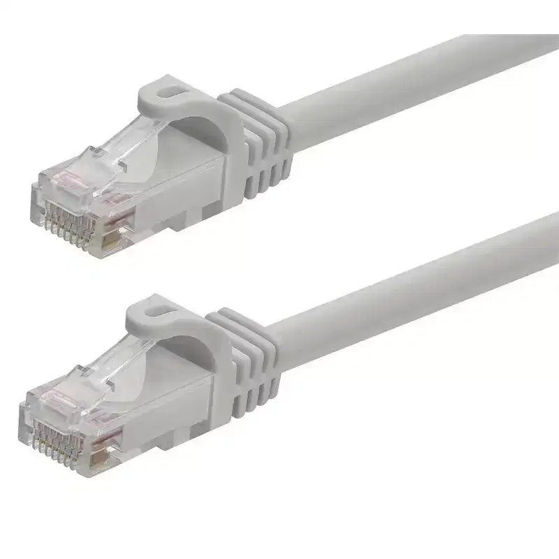 Monoprice Cat6 Ethernet Patch Cable - 10 Feet - Gray | Network Internet Cord - RJ45, Stranded, 550Mhz, UTP, Pure Bare Copper Wire, 24AWG - Flexboot