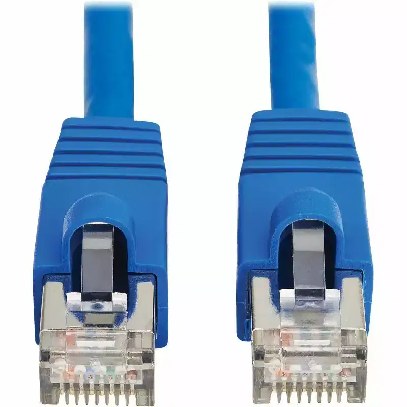 Tripp Lite Cat8 40G Snagless SSTP Ethernet Cable (RJ45 M/M), PoE, Blue, 1 ft. (0.3 m)