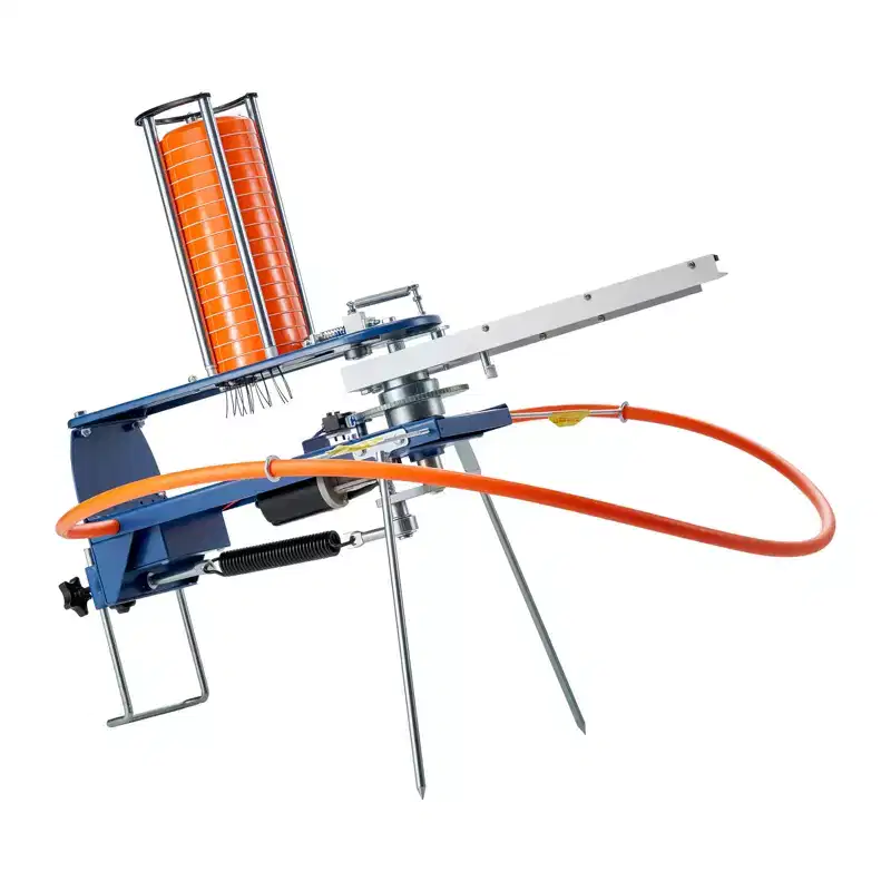 VEVOR Clay Thrower, Max 28 Clays Pigeon Thrower, 45+ Yards Automatic Skeet and Trap Launcher with Adjustable Angle & Foot Pedal,Blue