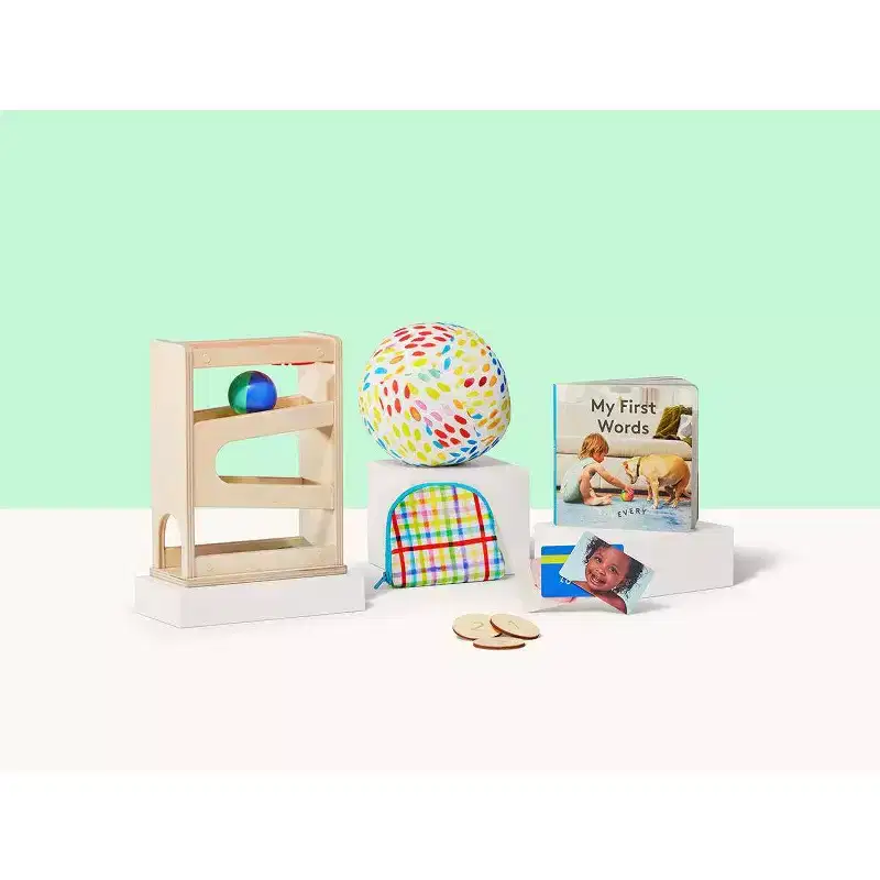 Lovevery Toddler Movement Play Collection Mini Kit 13m+ - 4pc: Creativity, Patterns, Sensory Development, Wooden