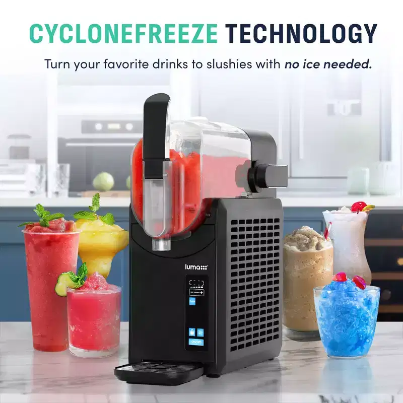 Luma Frozen Slushie Drink Maker, 88 oz Slushy Machine with CycloneFreeze Technology, 5 Preset Programs and Auto Cleaning