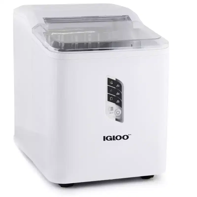 Igloo 26-Pound Automatic Portable Countertop Ice Maker Machine - White