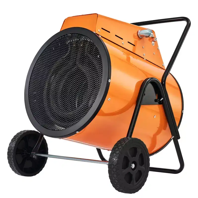 AMERLIFE Industrial Electric Garage Heater with Thermostat, Portable Forced-Air Heater with Wheels, Adjustable Controls, Overheat Protection