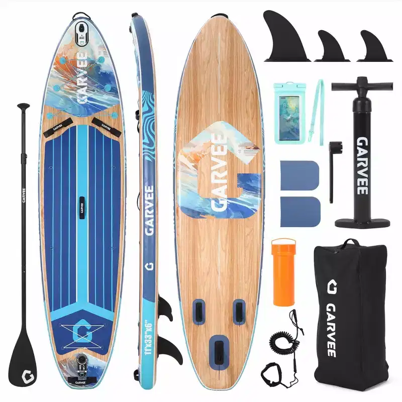 Inflatable Stand Up Paddle Board, Stand Up Paddle Board with Premium SUP Paddleboard Accessories, Wide Stable Design, for All Skill Levels
