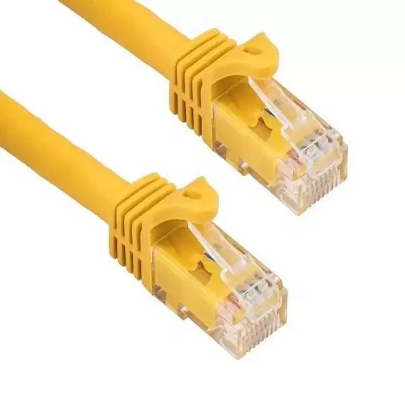 SANOXY Cables and Adapters; 35ft Cat6a 600 MHz UTP Snagless Ethernet Network Patch Cable, Yellow