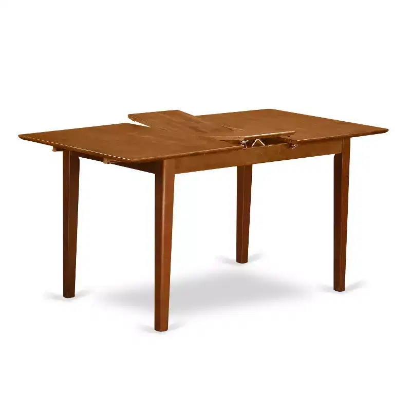 HomeStock Belmont 5 Piece Dinette Table Set, Saddle Brown