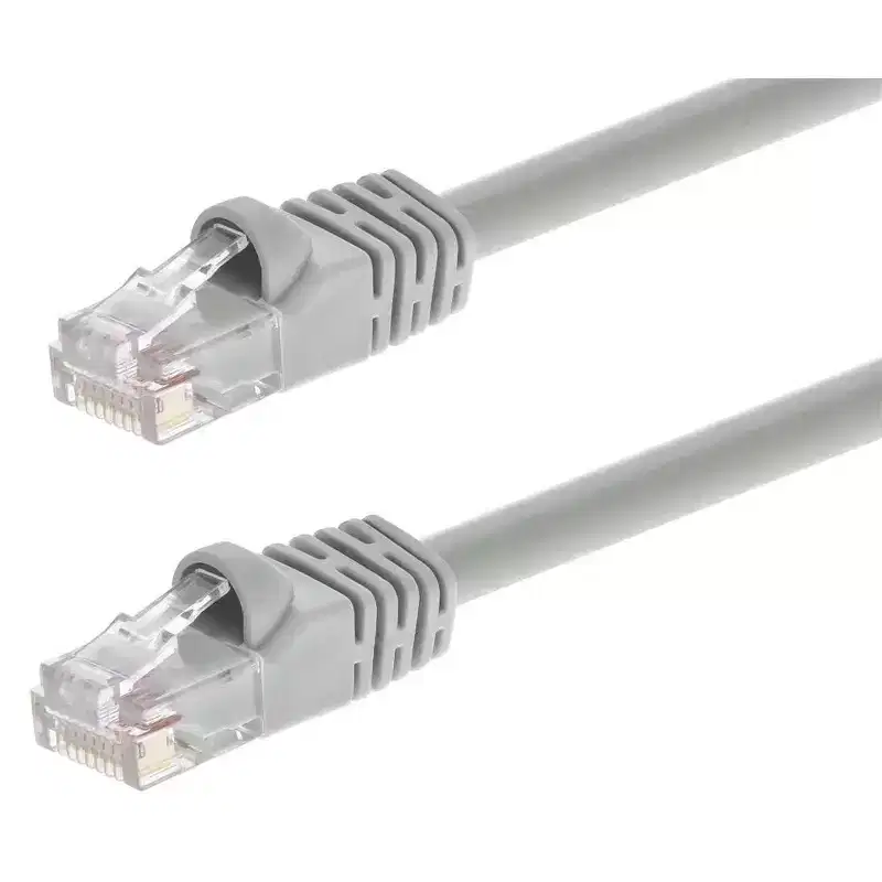 Monoprice Cat5e Ethernet Patch Cable - 10 Feet - Gray | Network Internet Cord - RJ45, Stranded, 350Mhz, UTP, Pure Bare Copper Wire, 24AWG