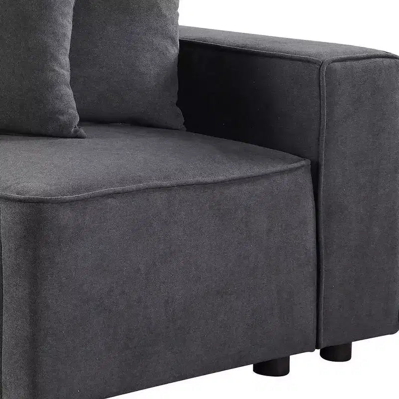 28" Silvester Gray Fabric -  Furniture: Upholstered Accent Chair, Wood Frame, No Assembly Required
