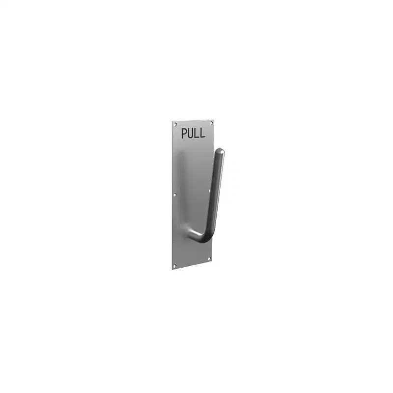 Brixwell Hands Free Arm Door Pull, 16 Height, 4 Width, Aluminum Material, Includes Screws, Satin Chrome Finish