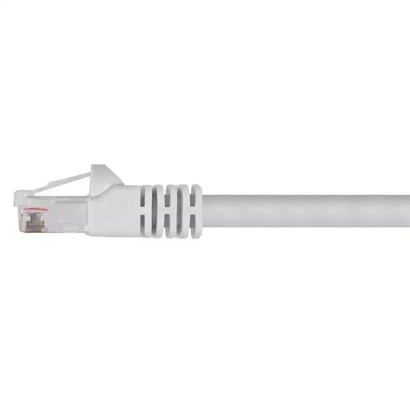 Monoprice Cat6 Ethernet Patch Cable - 75 Feet - White | Network Internet Cord - RJ45, Stranded, 550Mhz, UTP, Pure Bare Copper Wire, 24AWG