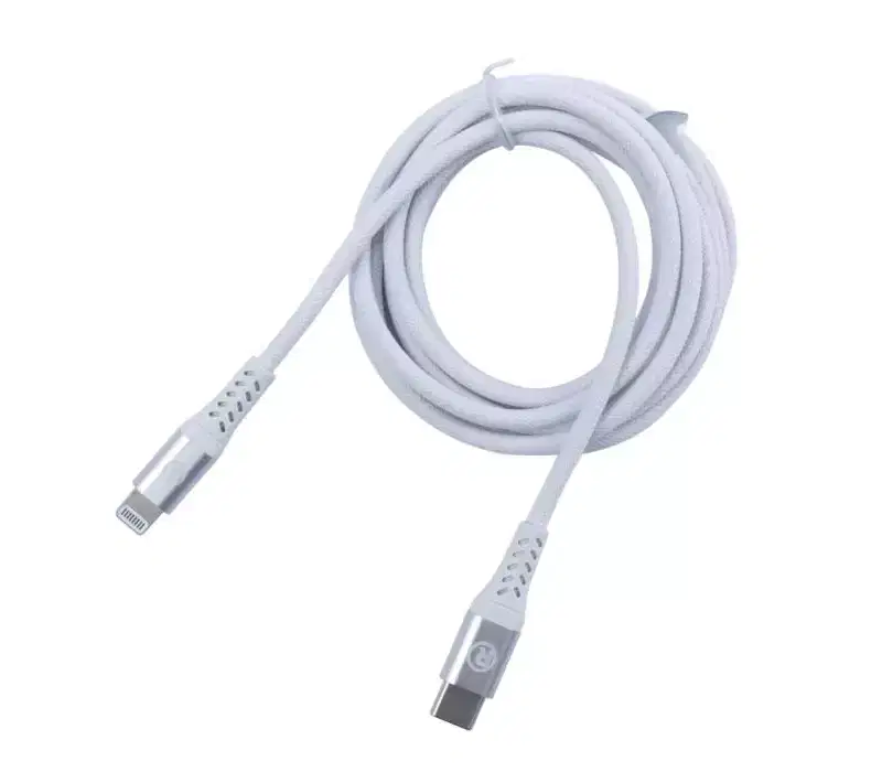 RadioShack Type-C to Lightning Cable, MFi Certified, 6ft Braided, 30W Fast Charge, Durable & Flexible for Smartphones and Tablets