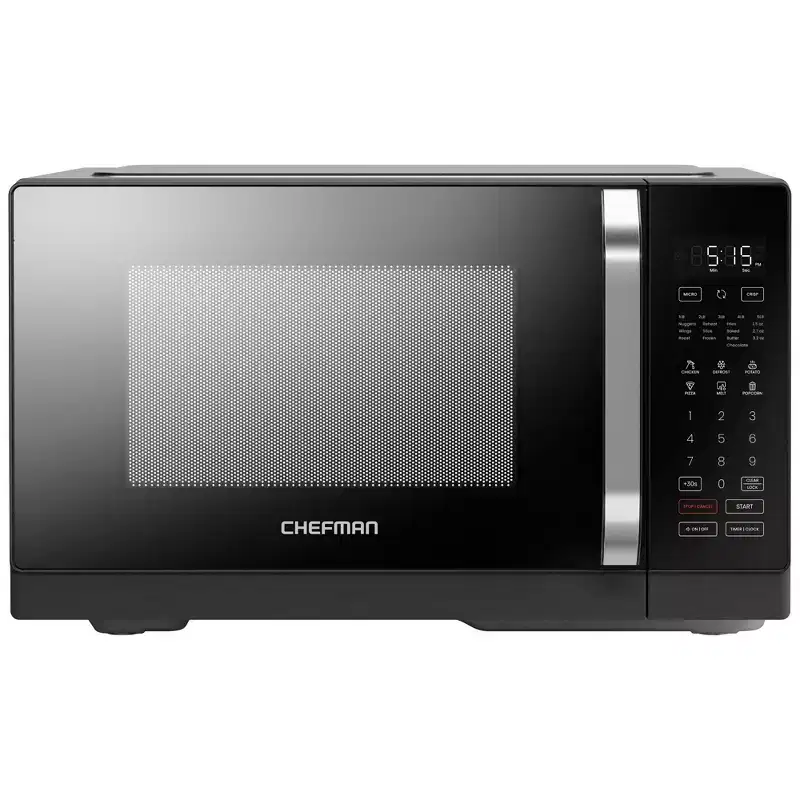 Chefman MicroCrisp 0.8 cu. ft. Microwave and Convection Oven 1800W  Black