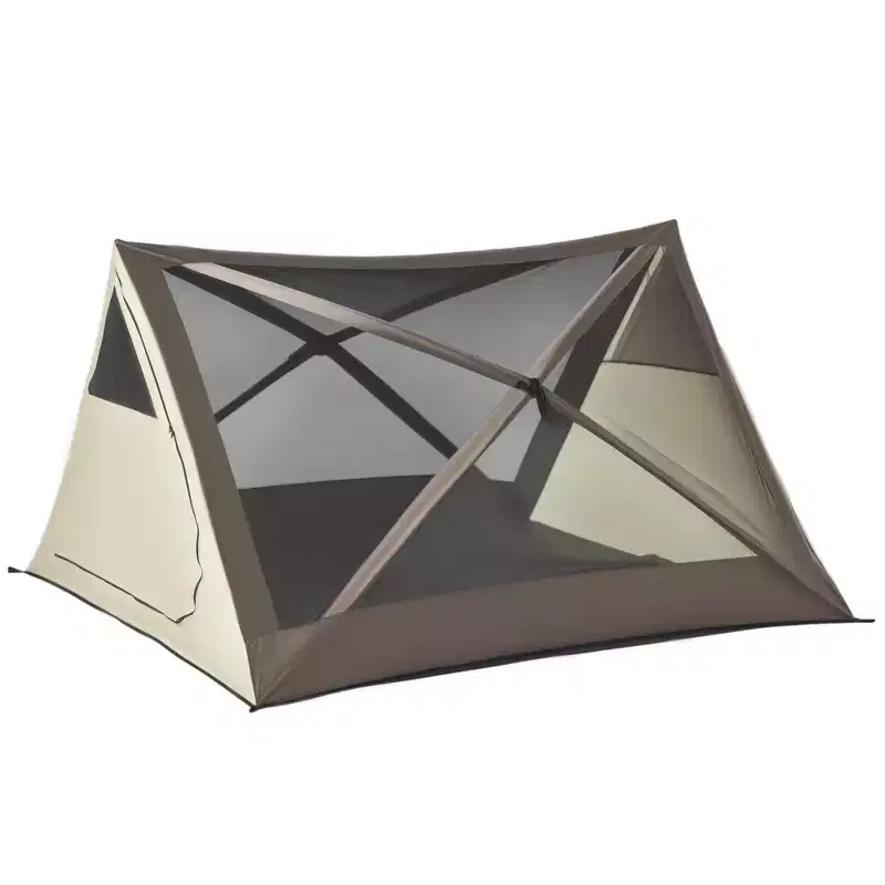Outsunny 2-3 People Pop Up Camping Tent Waterproof Automatic Instant Tent Portable Cabana Beach Tent w/ Carry Bag, Windows and Doors