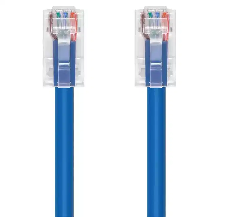 Monoprice Cat6A Patch Cable - 75 Feet - Blue | 26AWG, 10G, Bare Copper conductor, Gold Plated Copper Connector, RJ45, Non-booted Ethernet Cable
