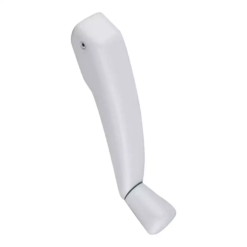 Brixwell Folding Handle 11/32 Spline, 2-9/64 Handle Length, 3-3/32 Base Length, For Window Use, Plastic Material, White Finish