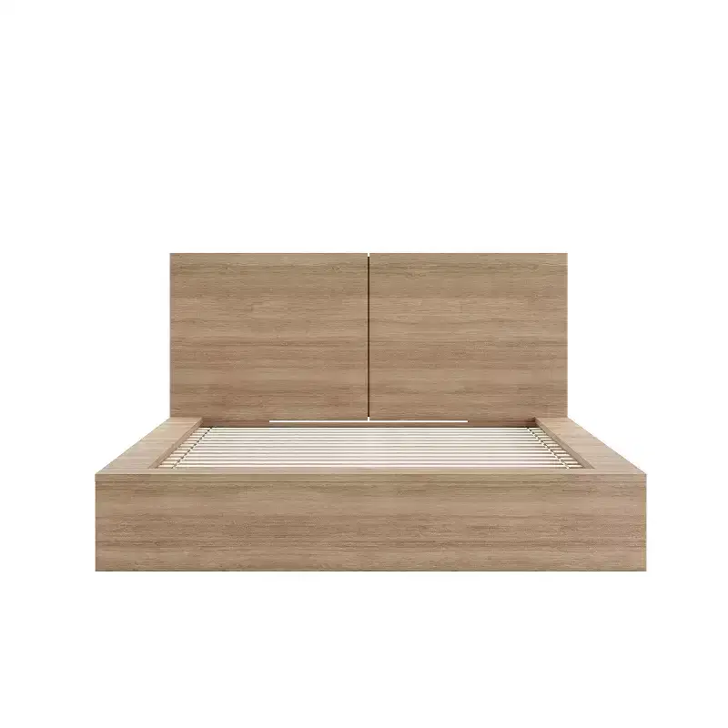 Nexera Queen James Platform Bed with Headboard