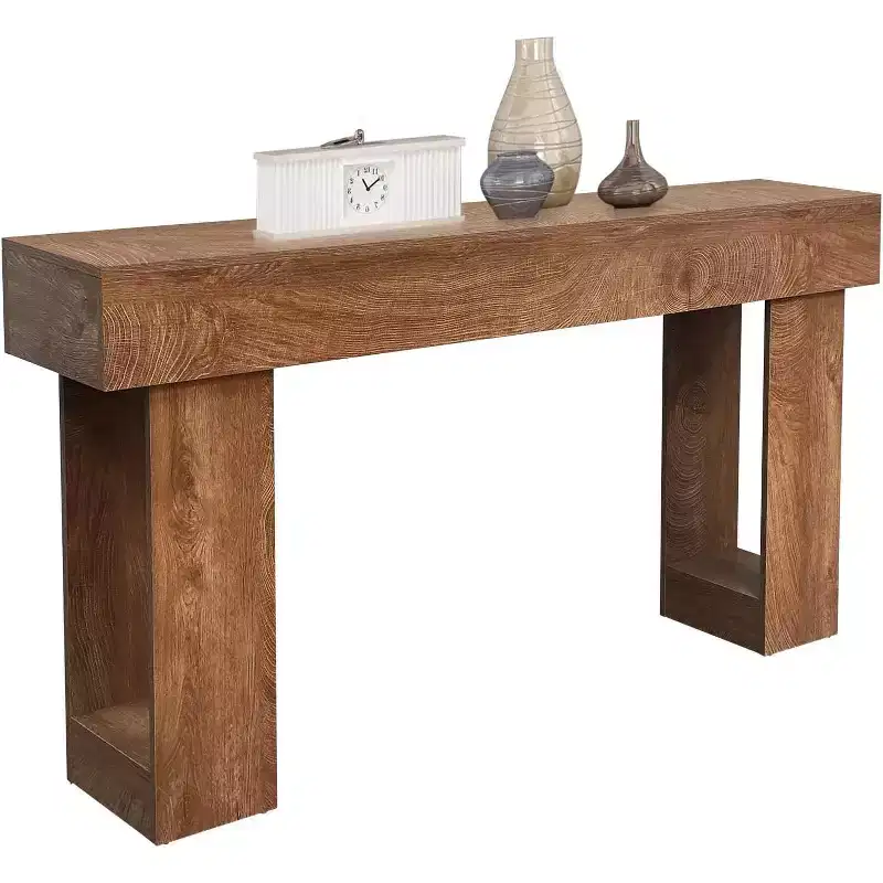 63 in Wood Console Table for Entryway, Rectangular Couch Tables Behind Sofa, Narrow Entryway Table, Accent Tables for Living Room