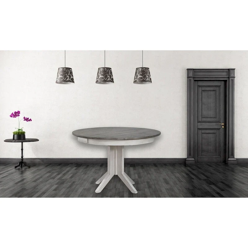 Multi Color Round Pedestal Dining Table, Seats 4-6