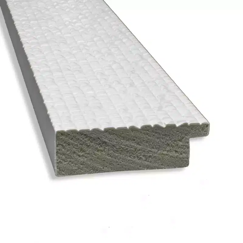 19 x 53 Non-Beveled Mosaic White Full Length Mirror - Amanti Art