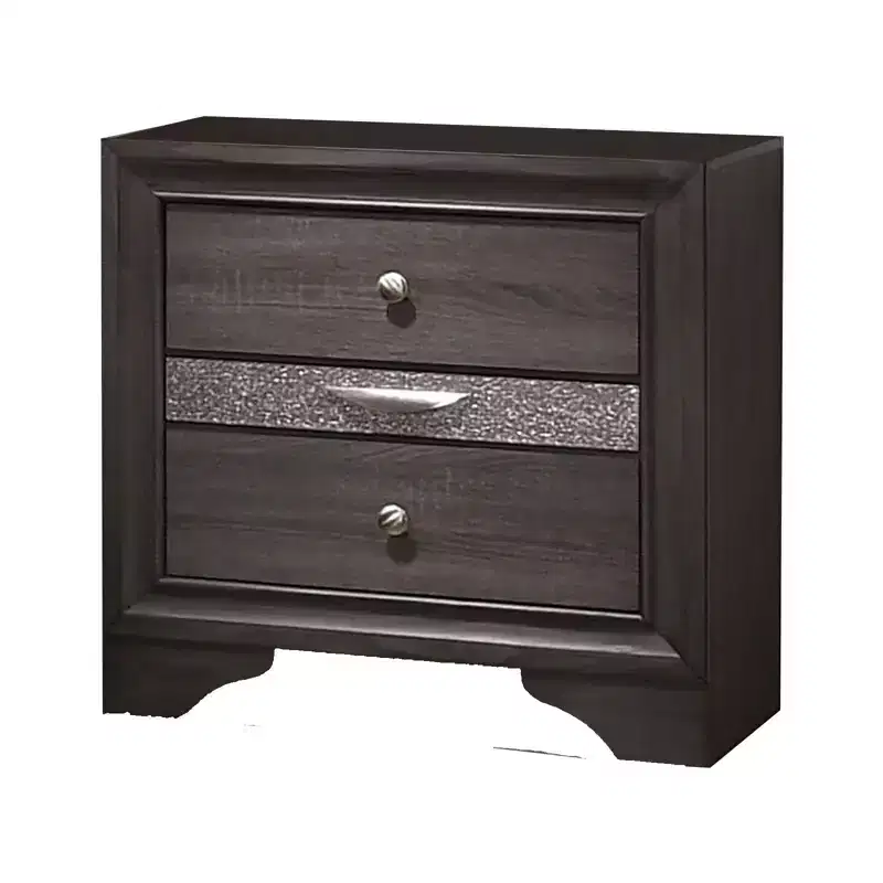 Nightstand with 2 Drawers and 1 Jewelry Drawer