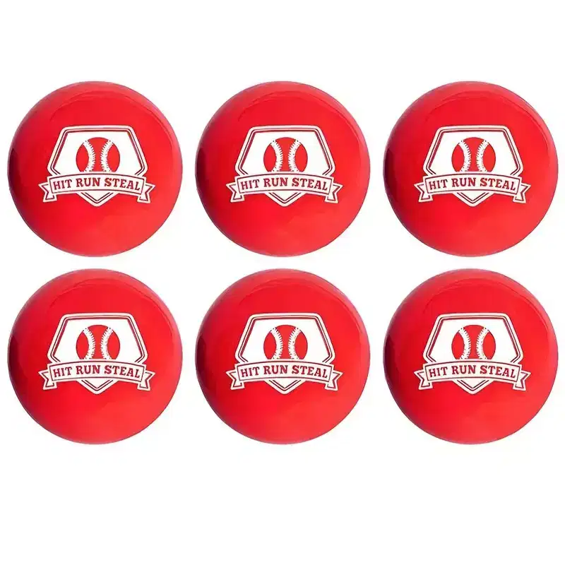 Hit Run Steal 3-inch Weighted Baseballs Hitting, Arm Strength, Throwing 6-Pack
