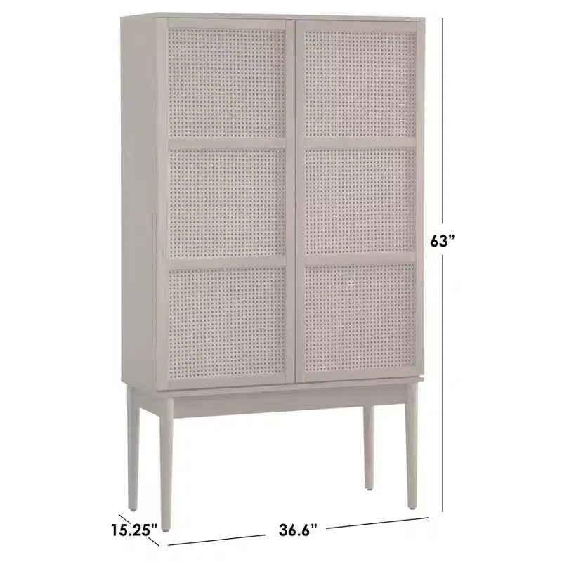 Cabinet Natural �C Mid-Century, Ash Veneer, Adjustable Shelves