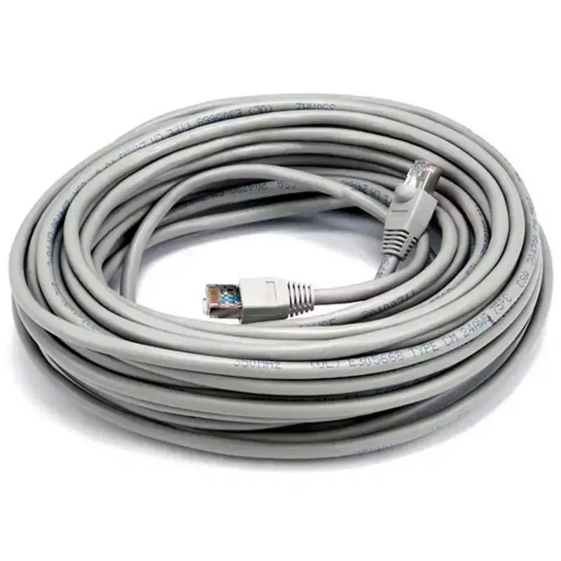Monoprice Cat5e Ethernet Patch Cable - 50 Feet - Gray | Network Internet Cord - RJ45, Stranded, 350Mhz, STP, Pure Bare Copper Wire, 24AWG