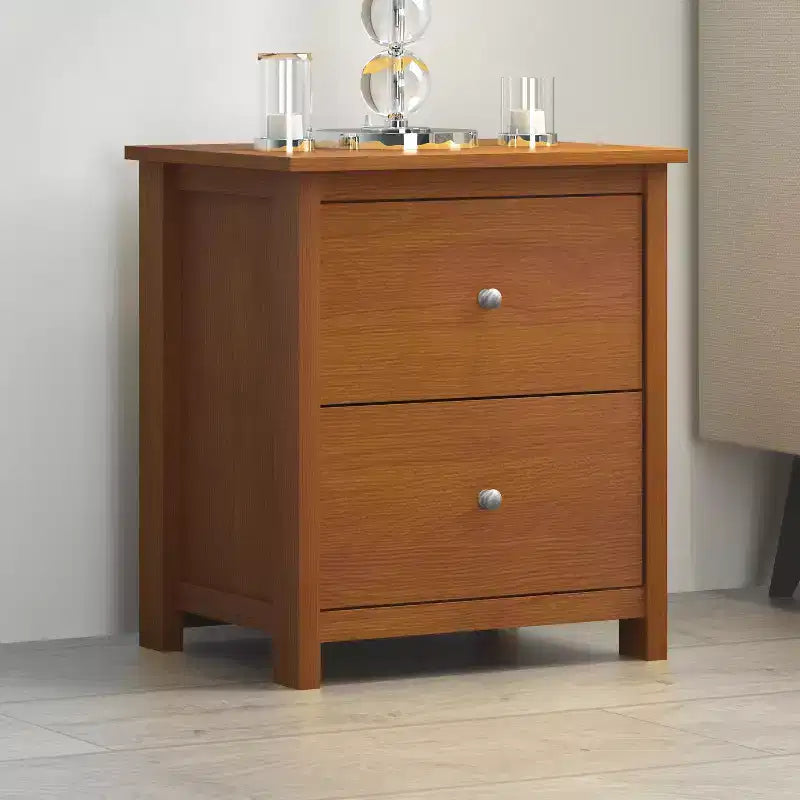 2-Drawer Nightstand with Storage, 18.7"W x 15.7"D x 21.8"H, Modern Bedroom Side Table