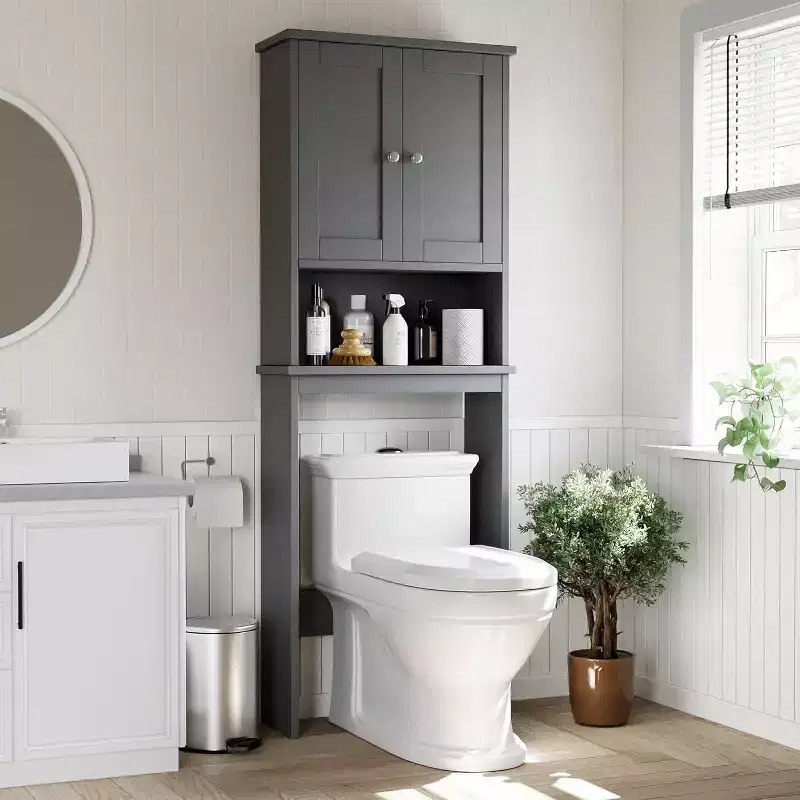 Dcolora Over The Toilet Storage Cabinet(Gray)