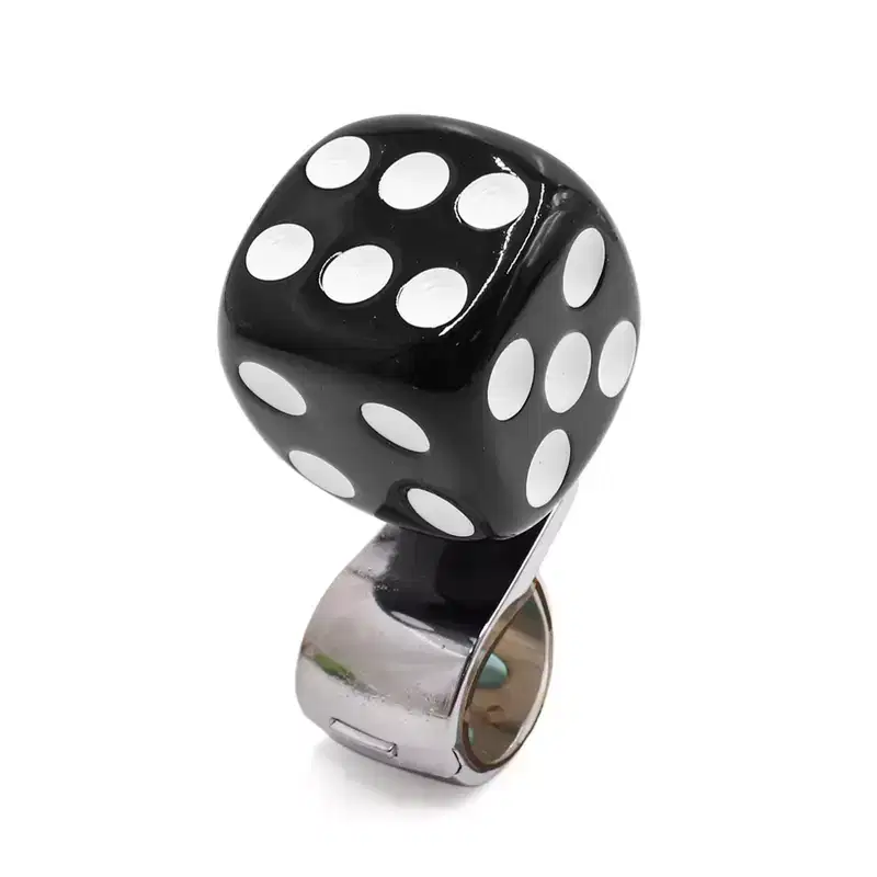 Unique Bargains Car Dice Shape Design Steering Wheel Knob Power Handle