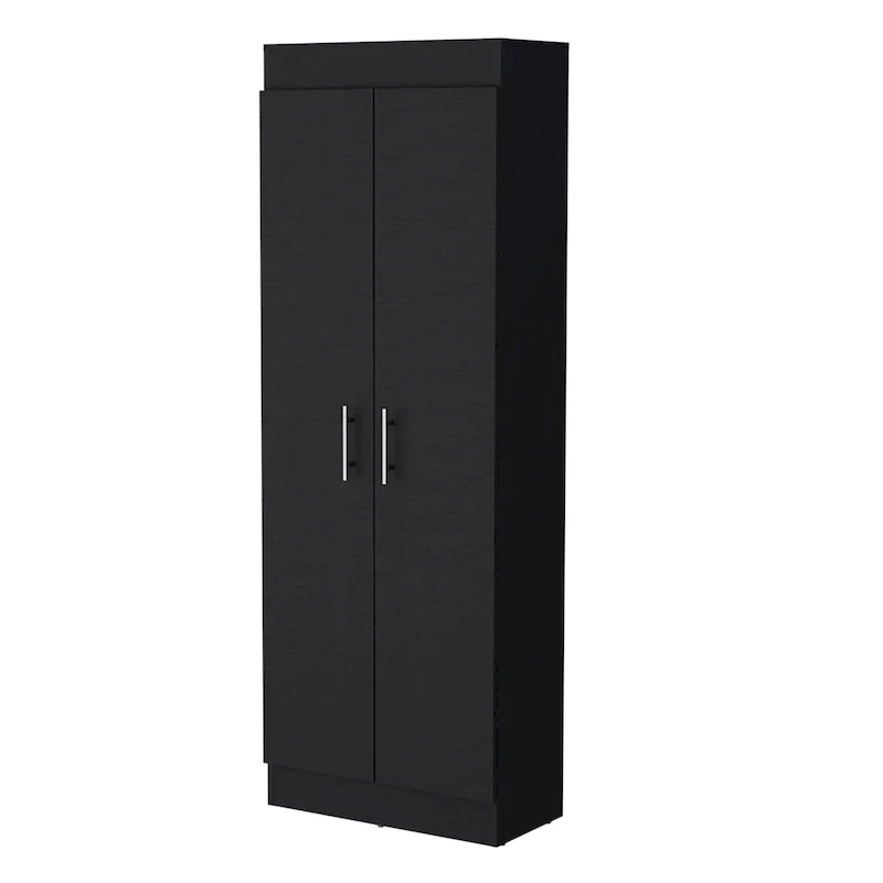 White 5-Shelf Storage Pantry Cabinet