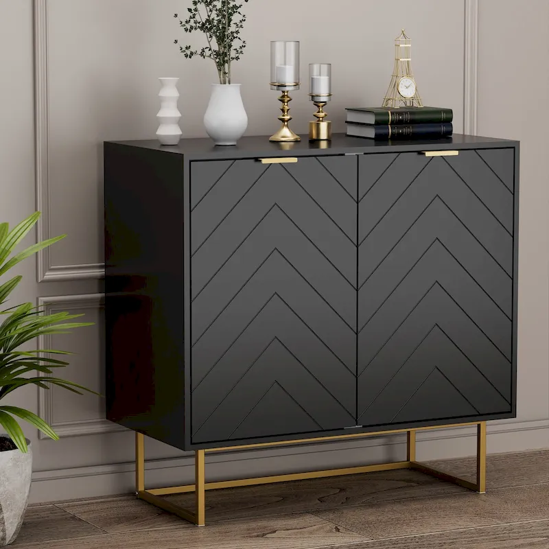 Sideboard Buffet Cabinet with Storage Adjustable Shelf Cabinet for Living Room, Kitchen