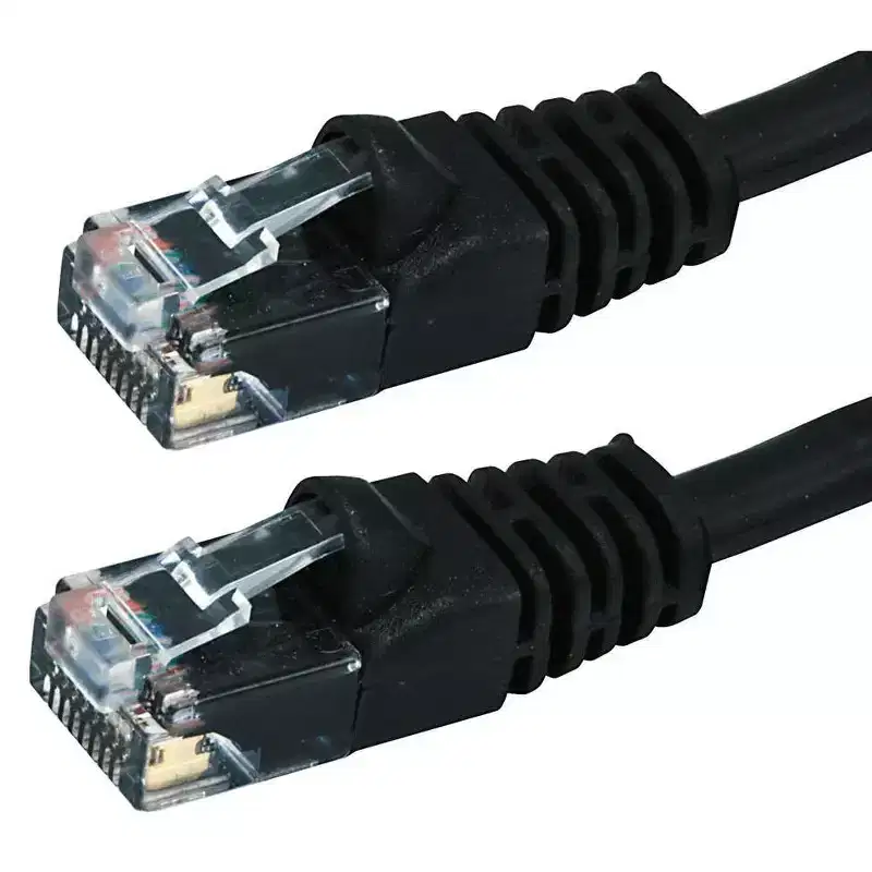 Monoprice Cat5e Ethernet Patch Cable - 3 Feet - Black | Network Internet Cord - RJ45, Stranded, 350Mhz, UTP, Pure Bare Copper Wire, 24AWG