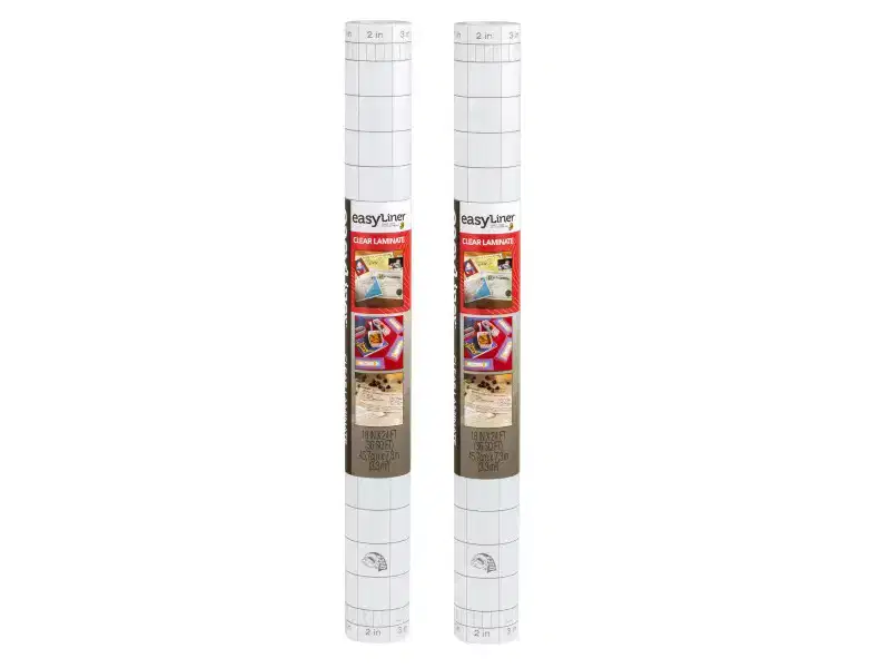 Duck EasyLiner Adhesive Shelf and Drawer Liner, Clear, 18 x 24' Roll, 2 Rolls