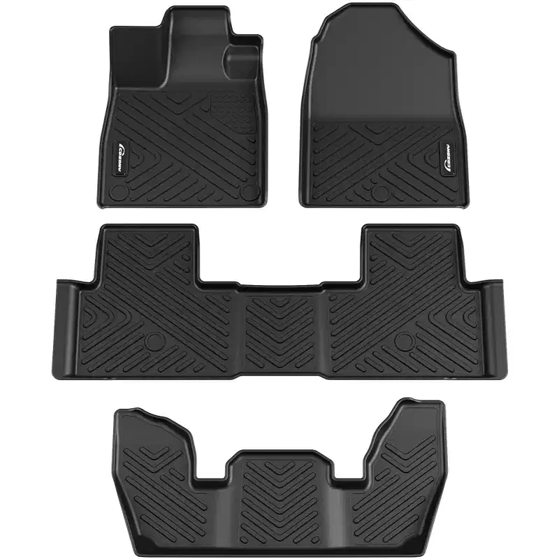 COZONY 3D TPE Floor Mats for Auto Corp Navigator 2023-2025, All-Weather Waterproof Odorless Liners, Full 1st/2nd/3rd Row Set