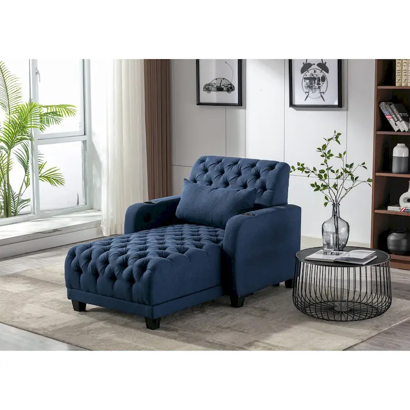 Tufted Barrel Accent Chair