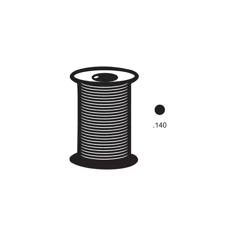 Brixwell Solid Foam Spline Roll Vinyl Material 3000' Length .140 Diameter Screen Spline Window Screen Installation Component Black Finish