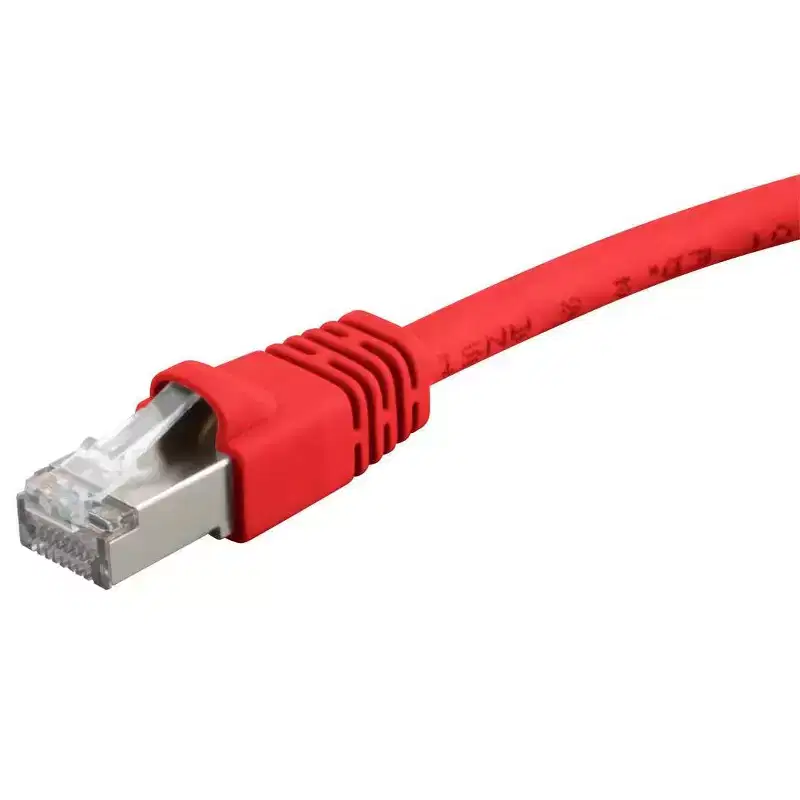 Monoprice Cat6A Ethernet Patch Cable - 10 Feet - Red | Network Internet Cord - RJ45, 550Mhz, STP, Pure Bare Copper Wire, 10G, 26AWG
