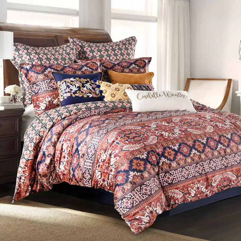 Madera Velvet Duvet Cover and Pillow Sham Set - Levtex Home