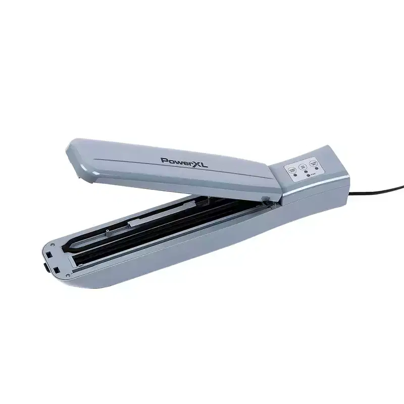 PowerXL Duo Nutrisealer Vacuum Sealer: Gray Food Sealer Machine, Metal & Plastic, Spot Clean, 90-Day Warranty