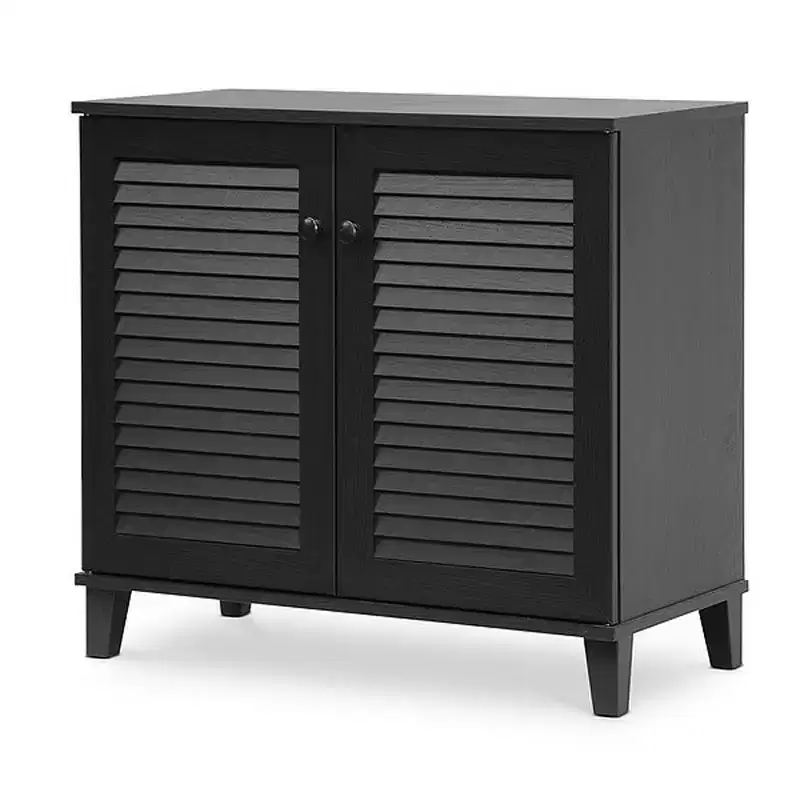 Coolidge Shoe Storage Cabinet �C Espresso, 4 Shelves, Holds 16 Pairs