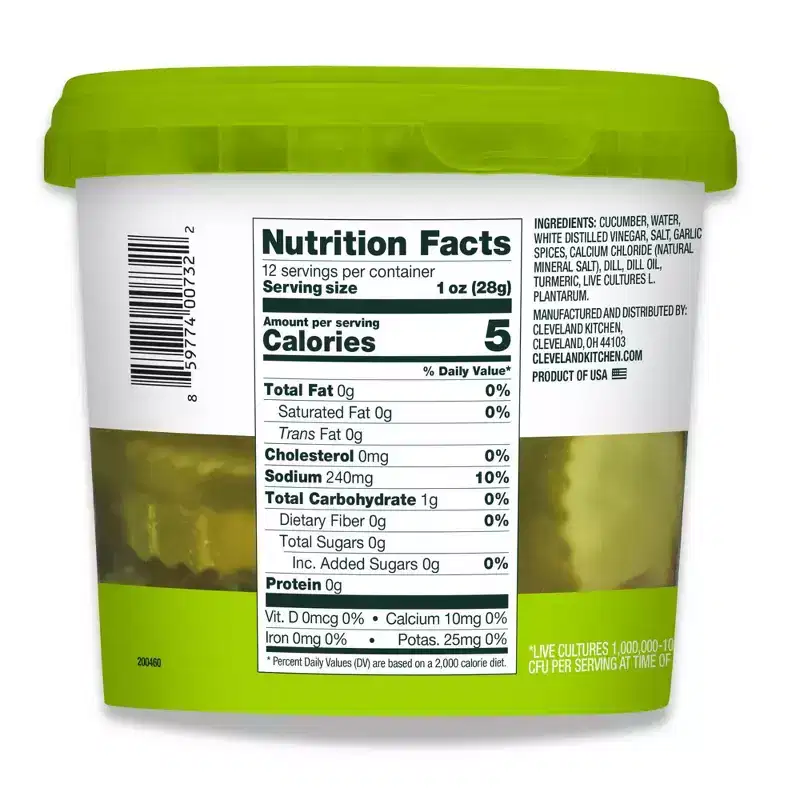 Cleveland Kitchen Classic Dill Pickle Chips - 24oz