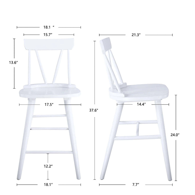 Windsor 24 Wooden Counter Stools