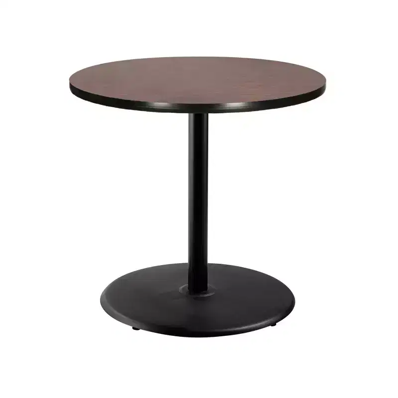Hampden Furnishings 36" Bennet Collection Round Dining Table Black/Mahogany