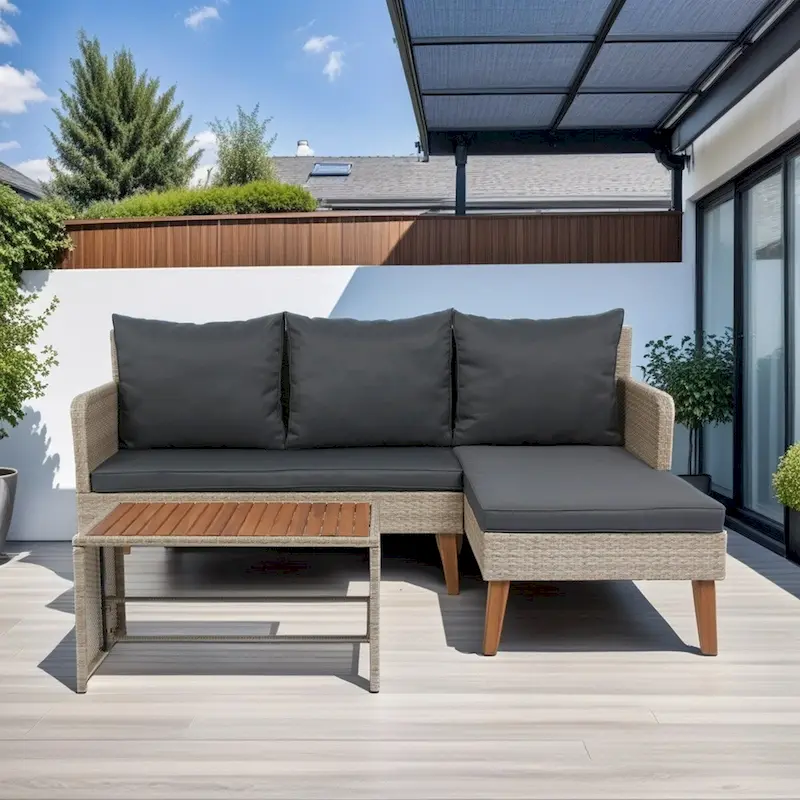 MM 3 Piece Patio Sectional