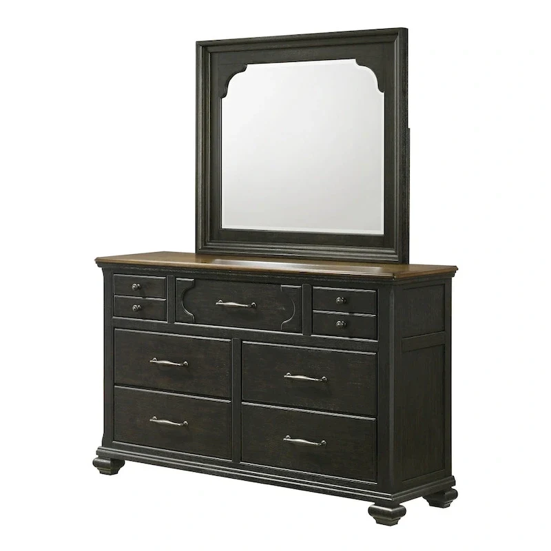 Josalina 5 Piece Brown Modern Contemporary Solid Wood And Veneers Fabric Storage Bedroom Set