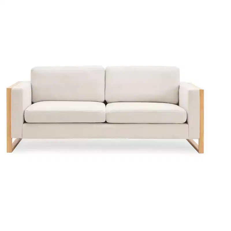 Christopher Knight Home Salal 79 Modern Upholstered 3 Seater Sofa with Square Arm