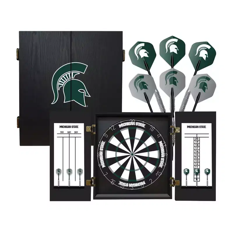 NCAA Michigan State University Fan's Choice Dartboard Set